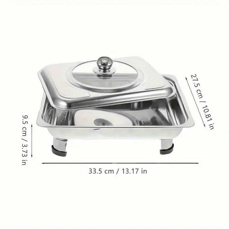 BUFFET TRAY™ BANDEJA ELEGANTE CON TAPA