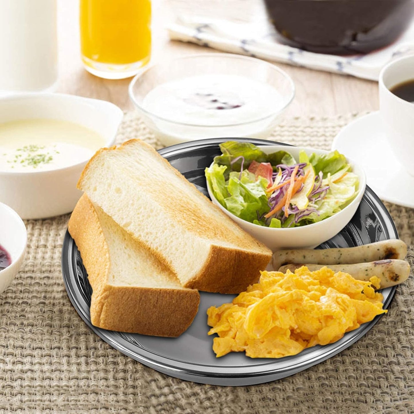 DISHESGLAM™ PLATOS DE ACERO INOXIDABLE