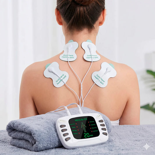 ELECTROESTIMULADOR PORTATATIL - 4 ELECTRODOS MK