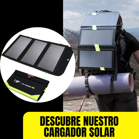 CARGADOR SOLAR  - FOR OUTDOOR CAMPING AND TOURISM