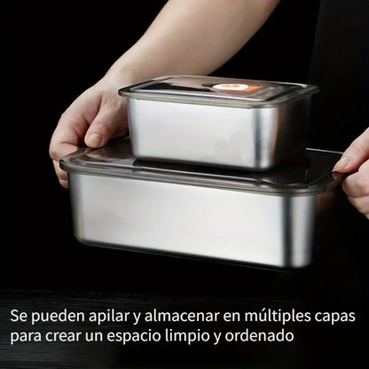 PACKFOOD™ - BOX DE ALIMENTOS ACERO X 3UND