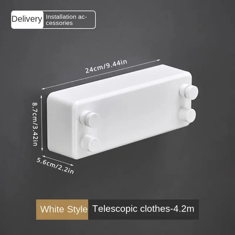 CLOTHESLINE™ TENDEDEOR RETRÁCTIL BLANCO