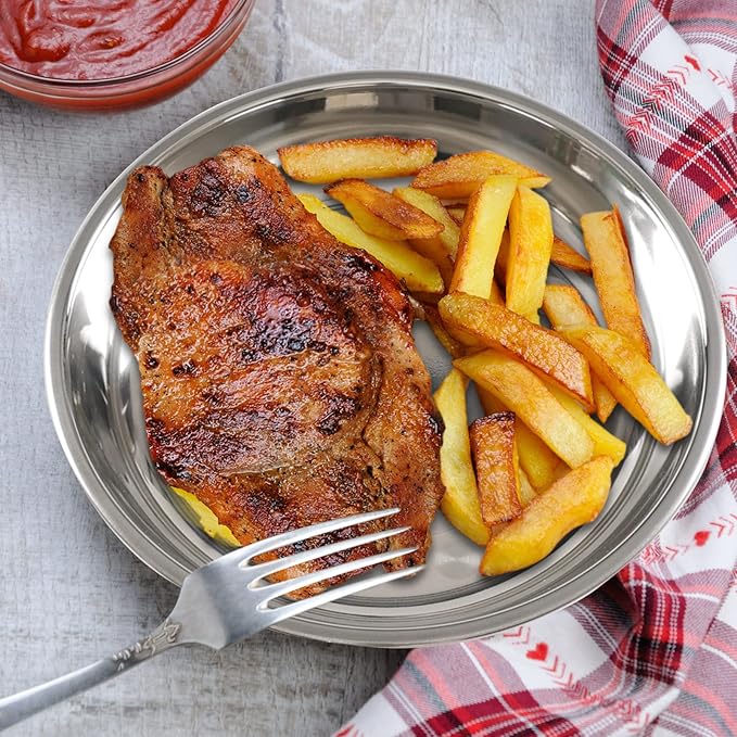 DISHESGLAM™ PLATOS DE ACERO INOXIDABLE