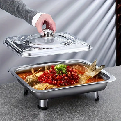 BUFFET TRAY™ BANDEJA ELEGANTE  CON TAPA