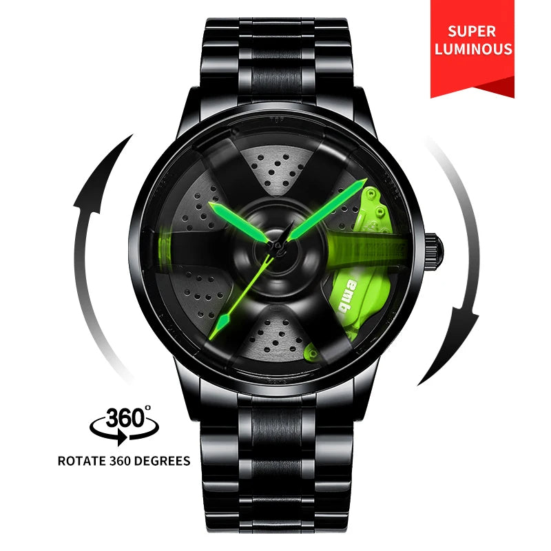 CAR WATCH - RELOJ GIRATORIO 360GRADOS