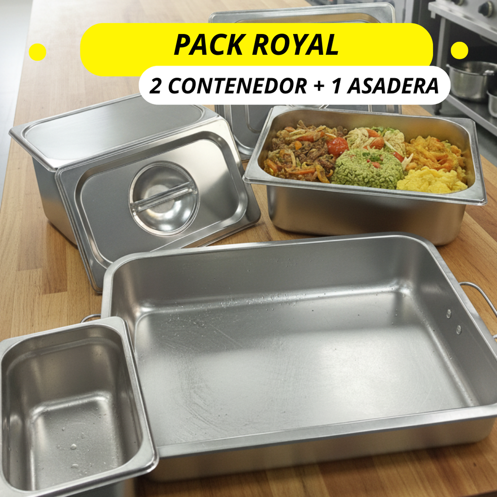 PACK ROYAL™ CONTENEDORES + ASADERO