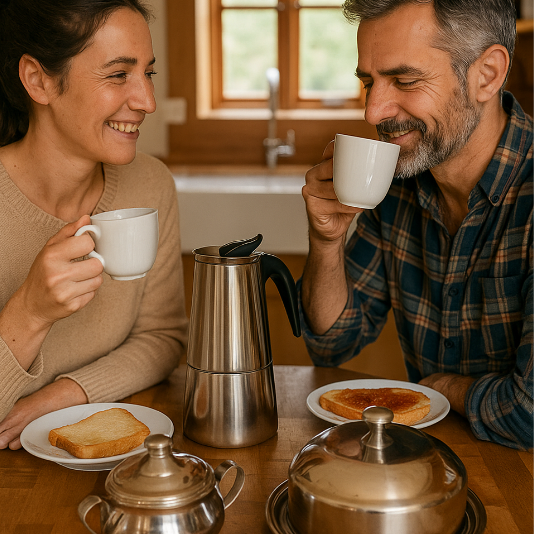 COMBO IMPERIAL™ CAFETERA + QUESERA + AZUCARERA