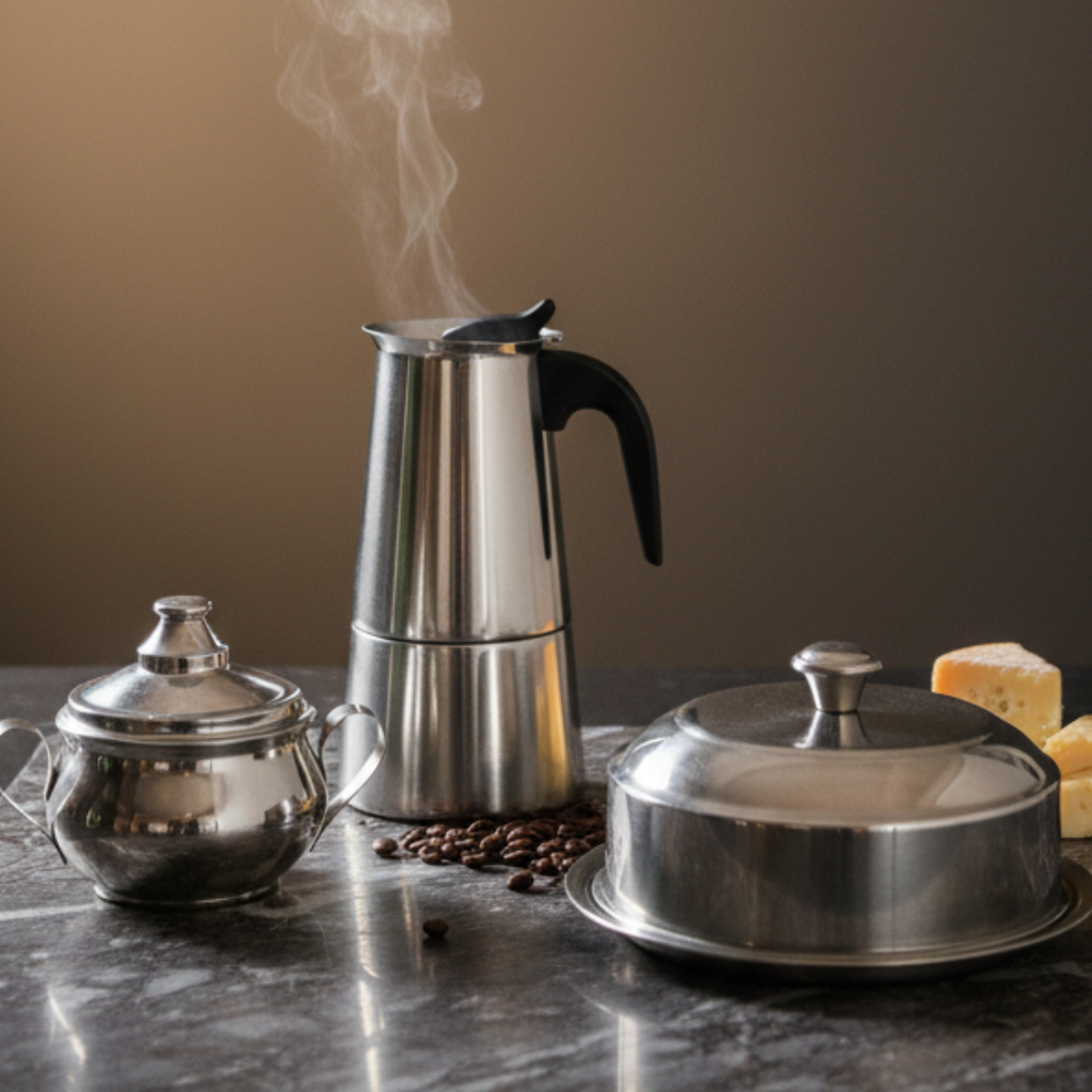 COMBO IMPERIAL™ CAFETERA + QUESERA + AZUCARERA