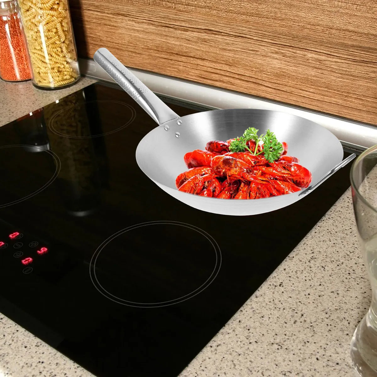 FRYING PAN™ SARTEN WOK DE ACERO INOXIDABLE