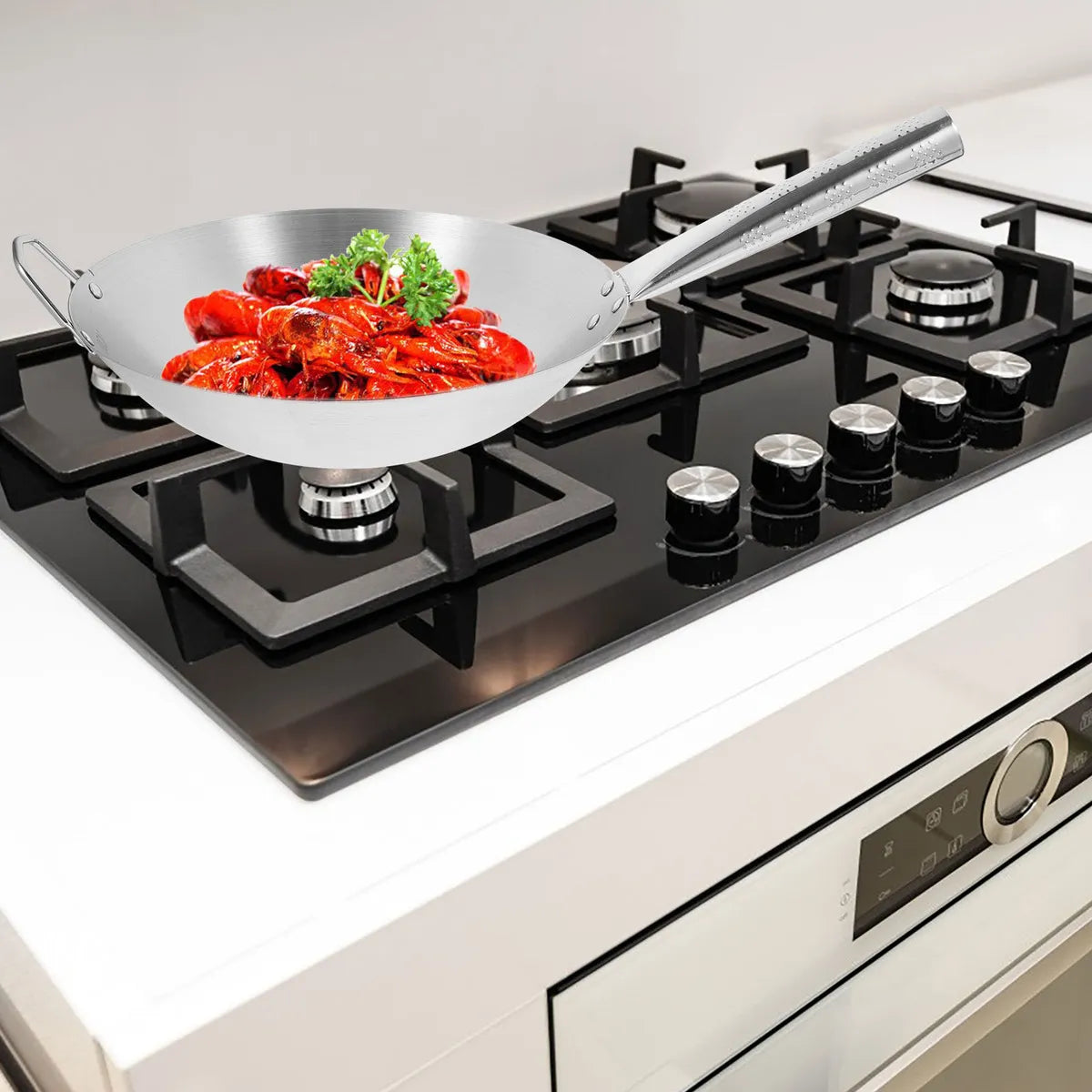 FRYING PAN™ SARTEN WOK DE ACERO INOXIDABLE