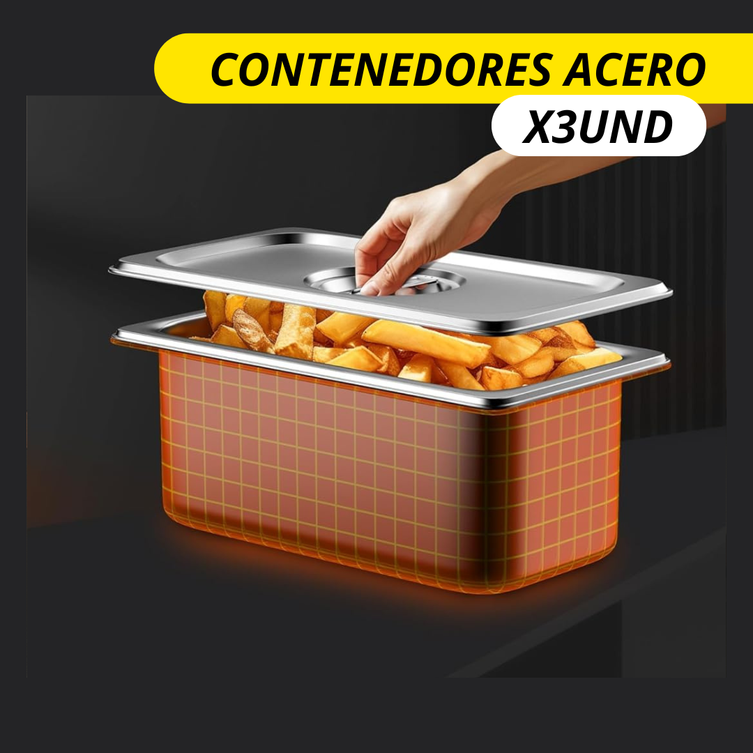 CONTAINER™ RECIPIENTES DE ACERO + TAPA DE ACERO