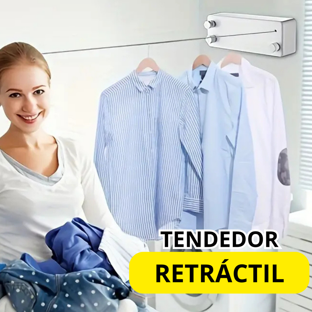 CLOTHESLINE™ TENDEDEOR RETRÁCTIL BLANCO