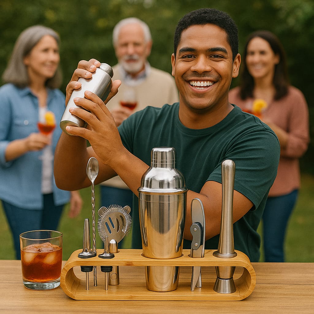 SHAKER™  SET COMPLETO COCTELERA & BARTENDER
