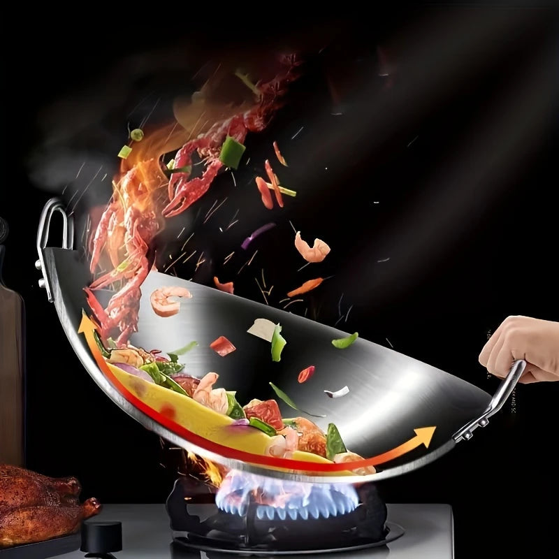 PEROL WOK™ DE ACERO INOXIDABLE