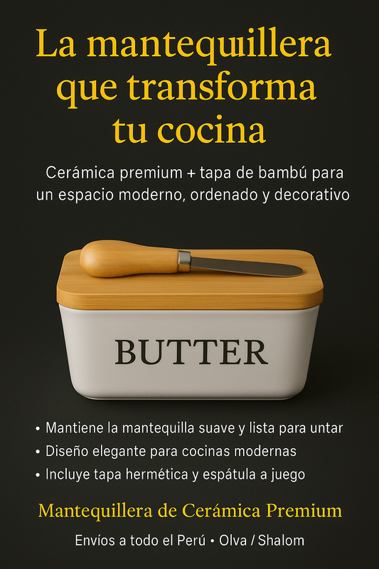 MANTEQUILLERO DE UN UTENSILIO