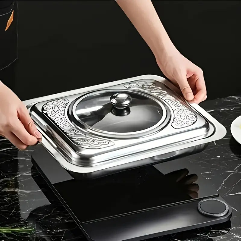 SUPREME TRAY™ BANDEJA BUFFET ELEGANTE  CON TAPA